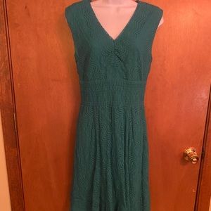 Teal lace dress lined size 8